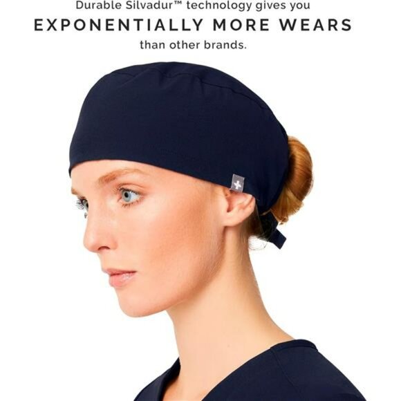 Unisex Scrub Cap Lightweight Breathable No Slip Adjustable Surgical Hat - Picture 5 of 7